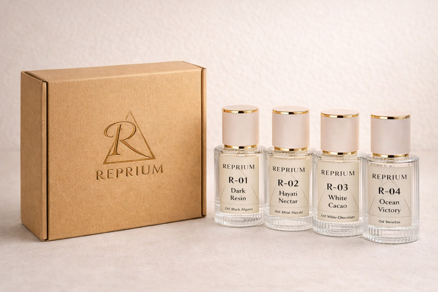 Первая коллекция флаконов REPRIUM